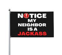 Il mio vicino è un Jackass Flag 3x5 Black Jackass Flag 3x5 Ft con occhielli in metallo Bandiere Banner Cartello da cortile