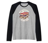 Il Mio Weekend È PRENOTATO Lettura Libri Lettore Meme Divertente Maglia con Maniche Raglan