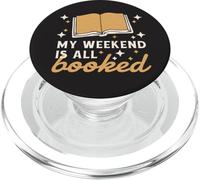 IL MIO WEEKEND È TUTTO PRENOTATO Lettura Libri Lettore Meme divertente PopSockets PopGrip per MagSafe