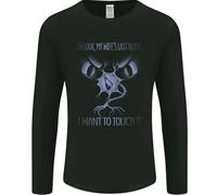 Il Mio Wife's Ultimo Nervo Divertente Marito Uomo Maniche