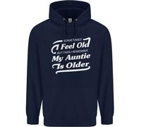 Il Mio Zia È Anziani 30th 40th 50th Compleanno Bambini Felpa con Cappuccio