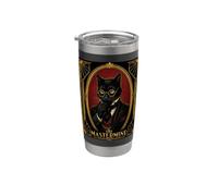 Il mistero dell'omicidio del gatto nero Mastermind Art Deco Bicchiere termico in acciaio inox doppia parete