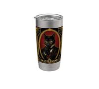 Il mistero dell'omicidio del gatto nero Mastermind Art Deco Bicchiere termico in acciaio inox doppia parete