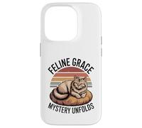 Il mistero di Feline Grace svela gli amanti dei gatti Feline Pet Meow Cats Custodia per iPhone 14 Pro