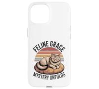 Il mistero di Feline Grace svela gli amanti dei gatti Feline Pet Meow Cats Custodia per iPhone 15