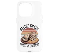 Il mistero di Feline Grace svela gli amanti dei gatti Feline Pet Meow Cats Custodia per iPhone 15 Pro