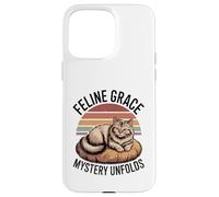 Il mistero di Feline Grace svela gli amanti dei gatti Feline Pet Meow Cats Custodia per iPhone 15 Pro Max