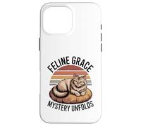 Il mistero di Feline Grace svela gli amanti dei gatti Feline Pet Meow Cats Custodia per iPhone 16 Pro Max