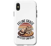 Il mistero di Feline Grace svela gli amanti dei gatti Feline Pet Meow Cats Custodia per iPhone X/XS