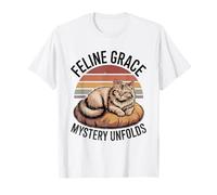 Il mistero di Feline Grace svela gli amanti dei gatti Feline Pet Meow Cats Maglietta