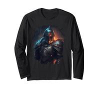 Il Mistico Cavaliere nel Mondo Fantastico con Il Fuoco Maglia a Manica