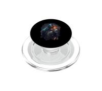 Il mistico cavaliere nel mondo fantastico con il fuoco PopSockets PopGrip per MagSafe