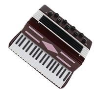 Il Modello Della Fisarmonica Ornamenta La Stanza Da Tavolo Della Decorazione Del Modello Dello Strumento Musicale mini modello musicali (Color : Brown, Size : 7x6cm)