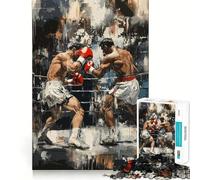 Il momento dei due pugili - Puzzle da 1000 pezzi per adolescenti - Gioco di sfida mentale - Passatempo rilassante - Taglio preciso - Regalo delizioso 50x75cm