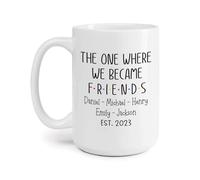 Il Momento In Cui Siamo Diventati Amici Tazze Da Tè Ceramica Tazze Di Caffè Divertenti Tazza Colazione Regali Divertenti Per Regali Di Compleanno Natale Regalo Colleghi 330Ml