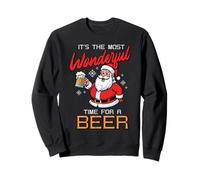 Il Momento più Bello del Natale per Divertenti Uomini di Babbo Natale Felpa