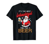 Il Momento più Bello del Natale per Divertenti Uomini di Babbo Natale Maglietta