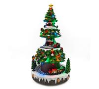 Il Mondo dei Carillon Albero di Natale con trenino