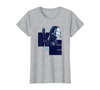 Il Mondo di Hunger Games Katniss Everdeen Maglietta, Donna, Grigio Melange, S