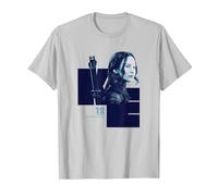 Il Mondo di Hunger Games Katniss Everdeen Maglietta, Uomo, Argento, XXL