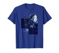 Il Mondo di Hunger Games Katniss Everdeen Maglietta, Uomo, Blu Reale, XL