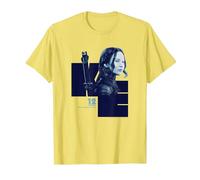 Il Mondo di Hunger Games Katniss Everdeen Maglietta, Uomo, Limone, M