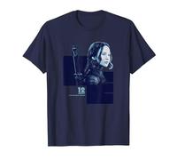 Il Mondo di Hunger Games Katniss Everdeen Maglietta, Uomo, Navy, 3XL
