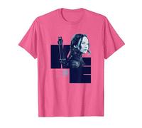 Il Mondo di Hunger Games Katniss Everdeen Maglietta, Uomo, Rosa mélange, 3XL
