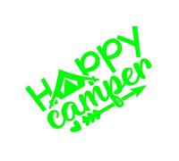 Il mondo è così grande, voglio vedere, Happy Campers Ricambi auto Adesivi for auto Adesivi for moto(Green,30X15CM)