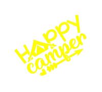 Il mondo è così grande, voglio vedere, Happy Campers Ricambi auto Adesivi for auto Adesivi for moto(Yellow,100X50CM)