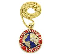 Il Mondo È Tuo Nuovo Ciondolo In Cristallo Con Collana