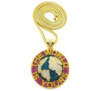 Il Mondo È Tuo Nuovo Ciondolo In Cristallo Con Collana