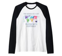 Il Mondo è Un Gatto Che Gioca con l'Australia Maglia con Maniche Raglan