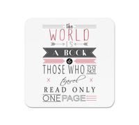 Il Mondo È Un Libro Citazione Frigo Magnete - Ispiratore Viaggio