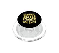 Il mondo è un posto migliore con te Consapevolezza della salute mentale PopSockets PopGrip per MagSafe