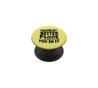 Il mondo è un posto migliore con te Giornata di sensibilizzazione sulla salute mentale PopSockets PopGrip Adesivo
