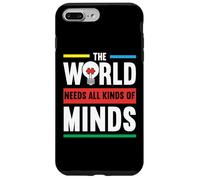 Il mondo ha bisogno di tutti i tipi di mente Autismo Awanress Custodia per iPhone 7 Plus/8 Plus