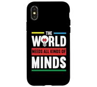 Il mondo ha bisogno di tutti i tipi di mente Autismo Awanress Custodia per iPhone X/XS