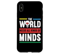 Il mondo ha bisogno di tutti i tipi di mente Autismo Awanress Custodia per iPhone XS Max