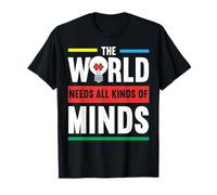 Il Mondo ha Bisogno di Tutti i Tipi di Mente Autismo Awanress Maglietta
