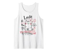 Il Mondo ha Bisogno di Un Gatto Amore e Pace Cool Cat Lovers Canotta