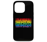 Il mondo ha problemi più grandi Bandiera gay arcobaleno | LGBTQ Custodia per iPhone 13 Pro