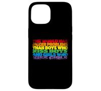 Il mondo ha problemi più grandi Bandiera gay arcobaleno | LGBTQ Custodia per iPhone 15