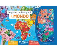 Il mondo. Imparo con i magneti. Ediz. a colori. Con 81 magneti dei paesi. Con tabellone magnetico gigante