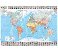 Il mondo scala 1:28.500.000. Ediz. plastificata ca. 100x144 cm [Lingua Inglese]