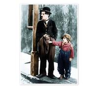 Il monello, Charles Chaplin, Jackie Coogan Poster 50 x 70 cm Quadri Decorazione per pareti