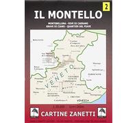 Il Montello. Montebelluna, Rive di Caerano, Grave di Ciano, Quartier del Piave 1:30.000