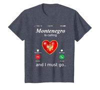 Il Montenegro Sta chiamando e io Devo Andare Tshirt Monteneg Maglietta, Bambini, Pervinca, 8 Anni