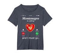 Il Montenegro Sta chiamando e io Devo Andare Tshirt Monteneg Maglietta, Donna Plus-Size, Pervinca, 5X