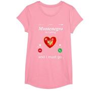Il Montenegro Sta chiamando e io Devo Andare Tshirt Monteneg Maglietta, Ragazze, Rosa, L